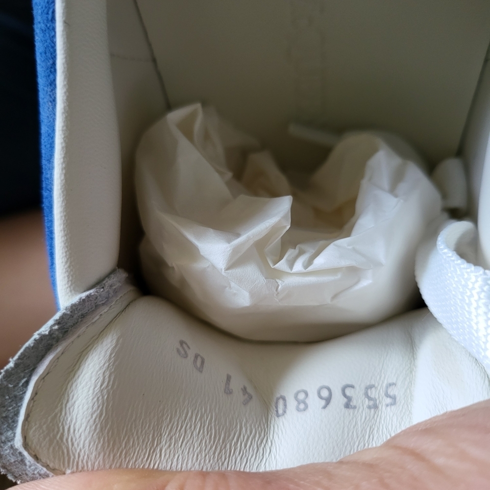 Alexander McQueen Men's Sneakers in White and Blue - Picture 8 of 12